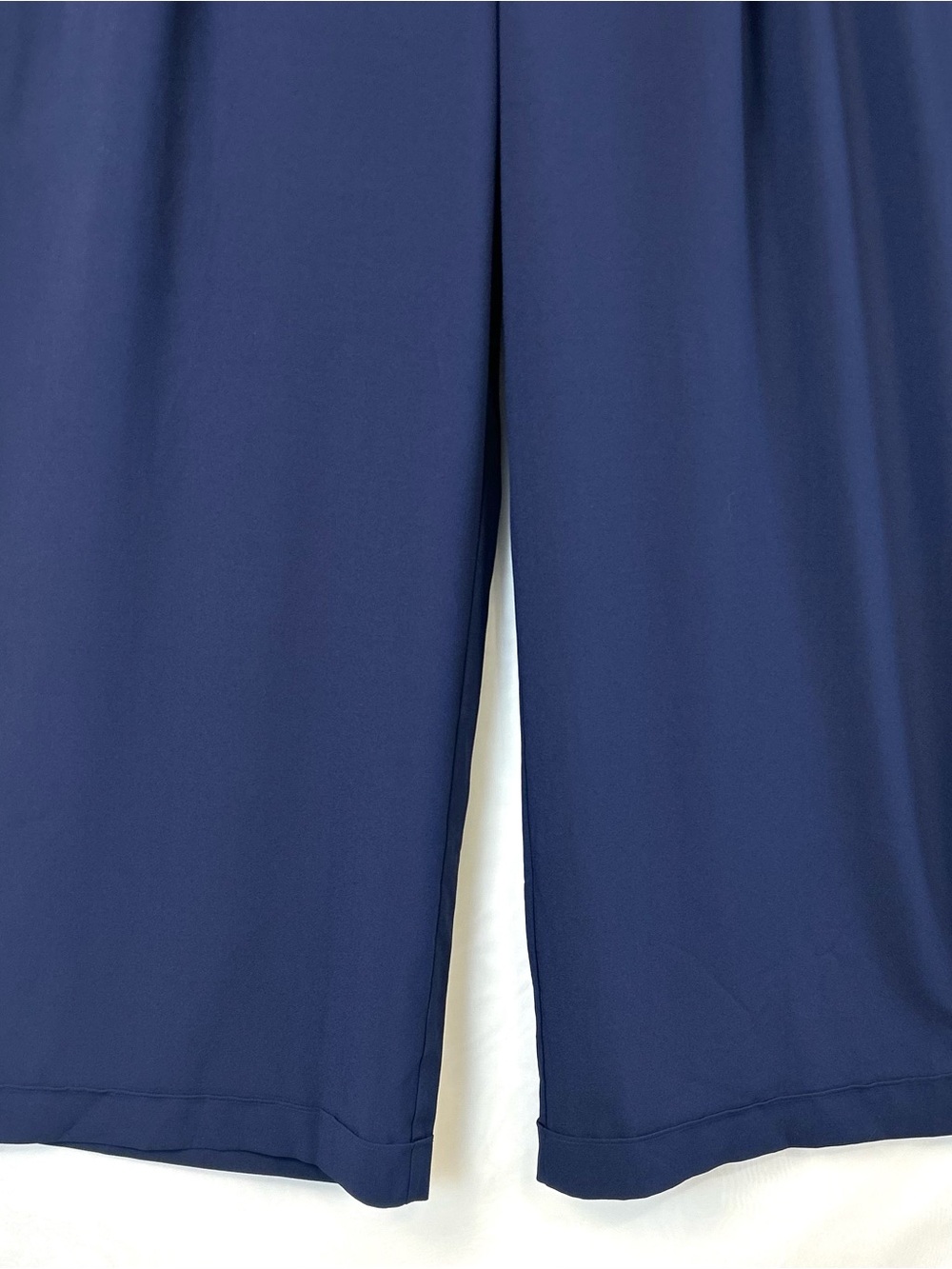 New BEAUTIFUL by Lawrence Zarian Navy Blue Pull-On Wide Leg Pants XL - Picture 4 of 12